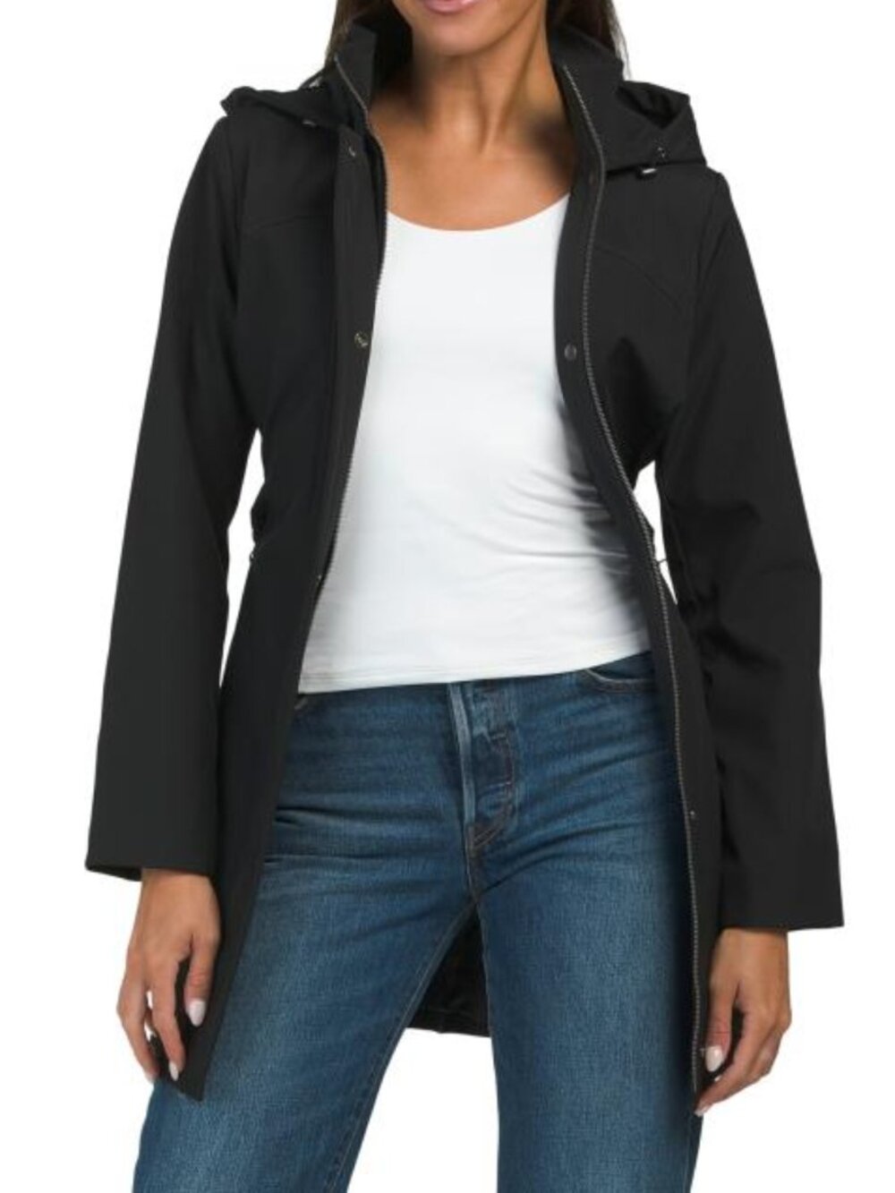 CALVIN KLEIN Belted Trench Coat With Hood